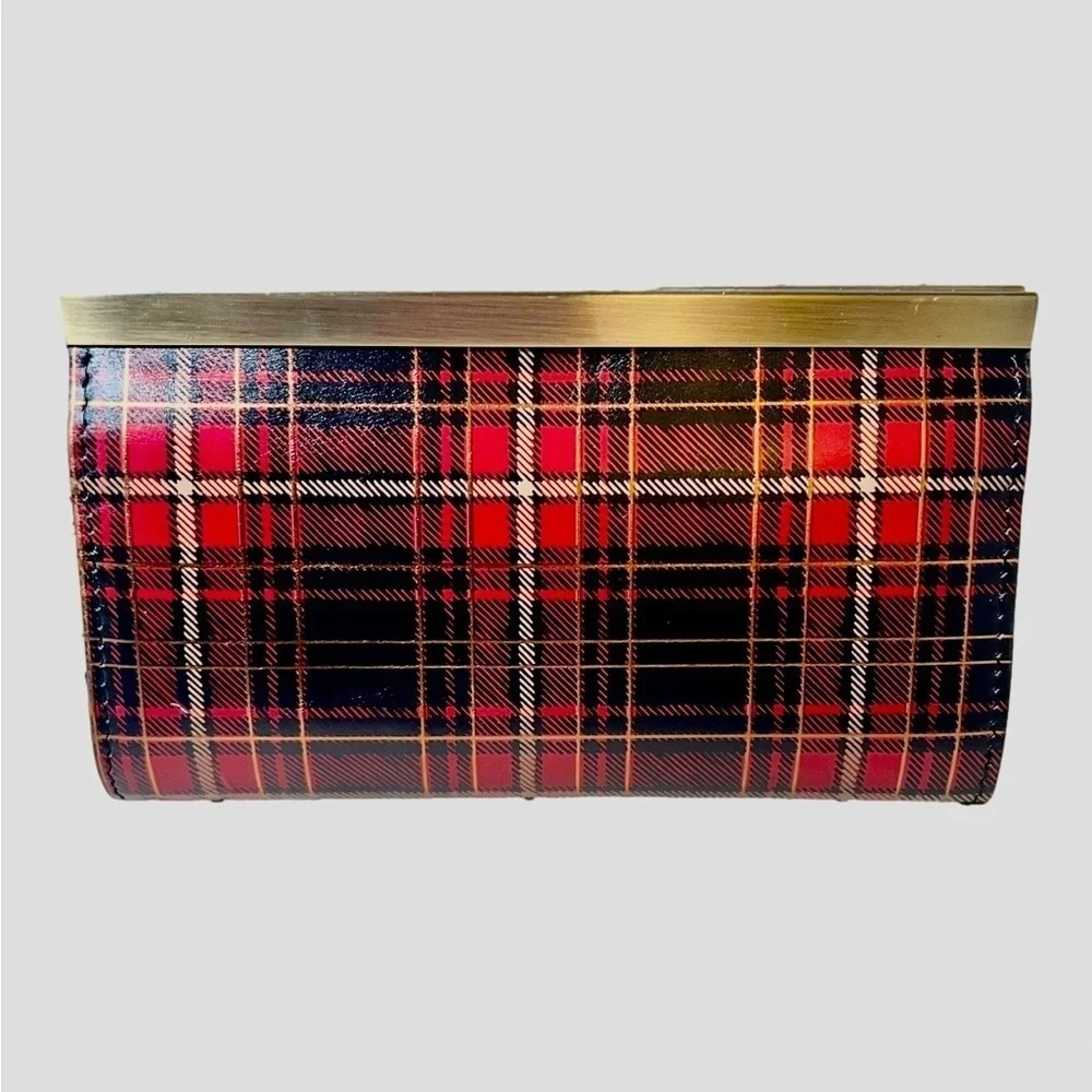 NWT Patricia Nash Tartan Cauchy Leather Framed Wallet